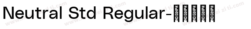 Neutral Std Regular字体转换